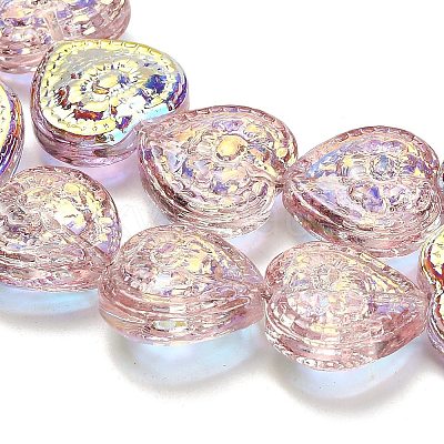 Electroplate Baking Paint Glass Beads Strands EGLA-K061-13A-AB02-1