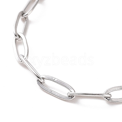 Non-Tarnish 304 Stainless Steel Cable Chain Bracelet for Men Women BJEW-E031-05G-P-1