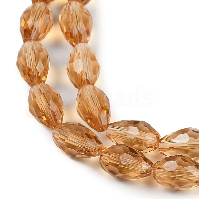 Glass Beads Strands GLAA-R024-11x8mm-17-1