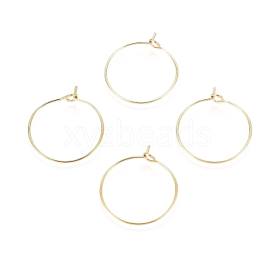 Ion Plating(IP) 316L Surgical Stainless Steel Hoop Earring Findings STAS-D164-02G-A-1