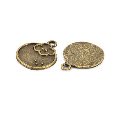 Tibetan Style Alloy Pendant Enamel Settings PALLOY-N160-034AB-1
