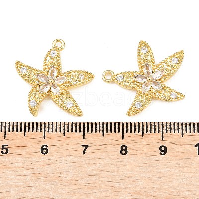 Brass Micro Pave Cubic Zirconia Pendants KK-C162-092G-1