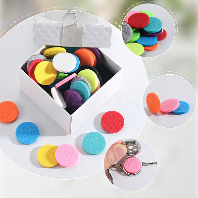 96Pcs 12 Colors  Fibre Perfume Pads DIY-SP0004-47A-02-1