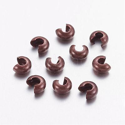 Brass Crimp Beads Covers KK-H290-NFR-NF-1