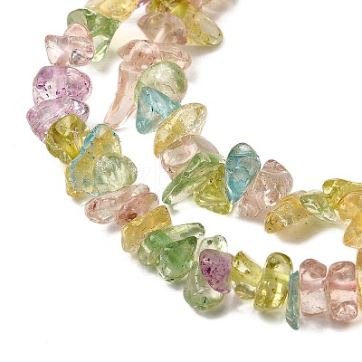 Crackle Glass Bead Strands G-F328-18-1