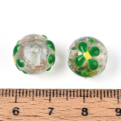 Luminous Handmade Gold Sand Lampwork Beads LAMP-N035-04C-1
