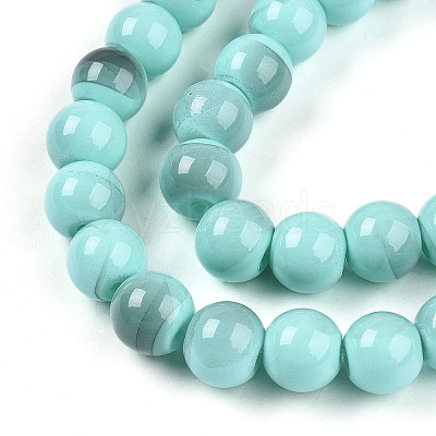 Baking Paint Glass Beads X1-DGLA-N013-8mm-04-1