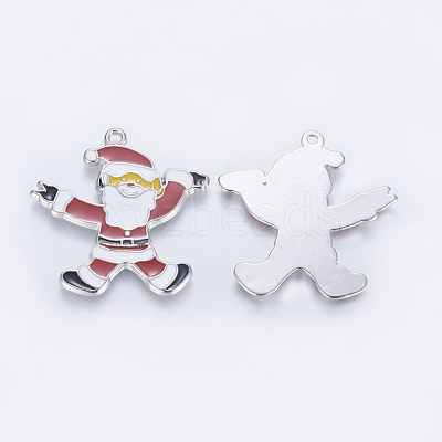 Alloy Enamel Pendants LFP007Y-1