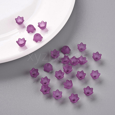 Transparent Acrylic Beads Caps PL543-7-1