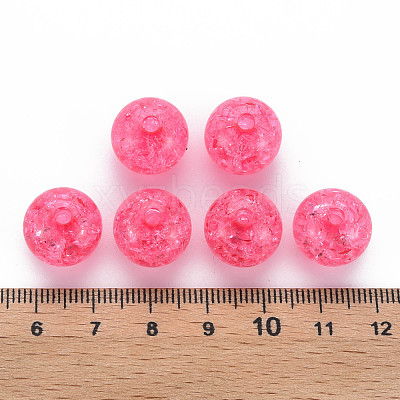 Transparent Crackle Acrylic Beads MACR-S373-66B-N09-1