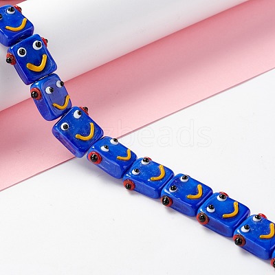 Handmade Lampwork Beads Strands LAMP-D015-07B-1