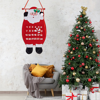 Christmas Non-woven Fabric Gnome Calendar Pendant Decorations DIY-WH0430-851-1