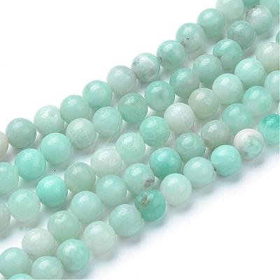Natural Amazonite Beads Strands G-T055-4mm-17-1
