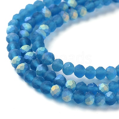 Imitation Jade Glass Beads Strands EGLA-A034-T2mm-MB27-1