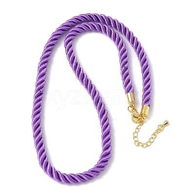 5MM Nylon Twisted Cord Necklace Making FIND-G096-01G-21-1