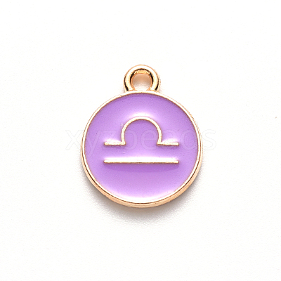 Alloy Enamel Pendants ENAM-S124-01A-01K-1