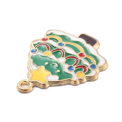 Christmas Theme Alloy Enamel Pendants X1-ENAM-D060-04F-1