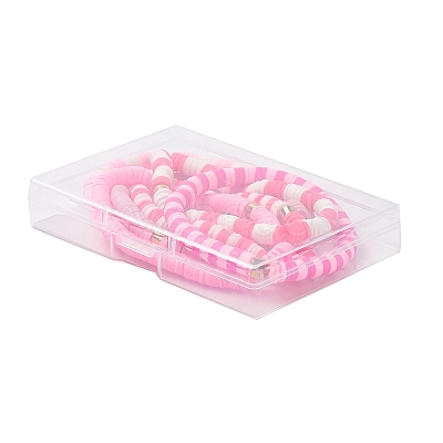 Handmade Polymer Clay Heishi Beads Stretch Bracelets Sets BJEW-JB05902-06-1