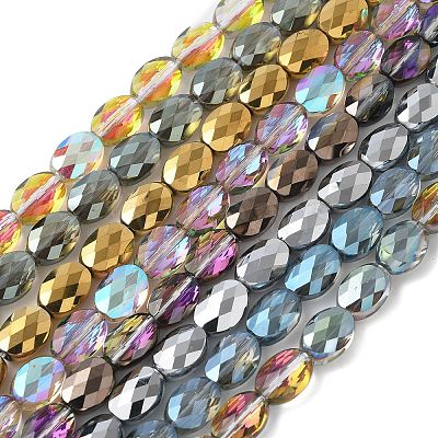 Electroplate Glass Beads Strands EGLA-L045-A-1