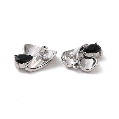 Rack Plating Alloy Glass Pendants FIND-I037-13P-01-1