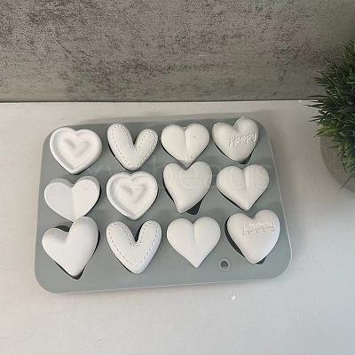 Heart Food Grade Silicone Molds LS-DIY-A051-02C-1