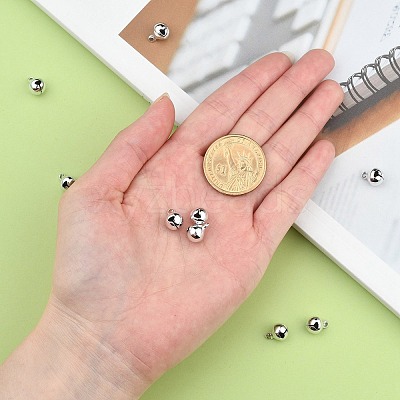 Brass Round Bell Pendants X-KKB-C203-01-1