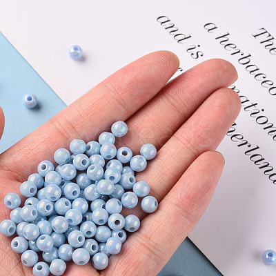 Opaque Acrylic Beads MACR-S370-D6mm-SS2113-1