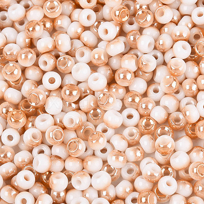 6/0 Half Plated Glass Beads SEED-N008-04F-1
