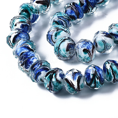 Handmade Lampwork Beads Strands LAMP-T007-14A-1