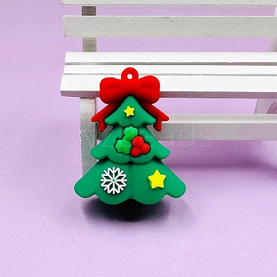 Christmas PVC Plastic Big Pendants KY-D018-01G-1