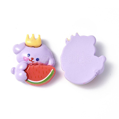 Opaque Resin Cabochons CRES-P023-06G-1