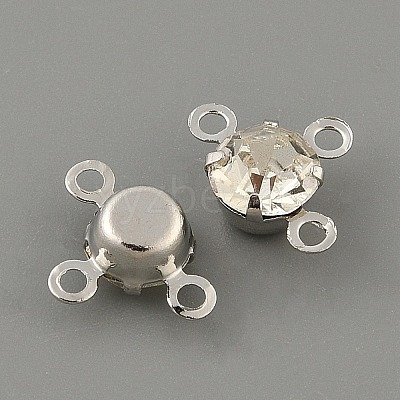 Brass Pave Clear Glass Chandelier Component Links FIND-WH0152-919S-1