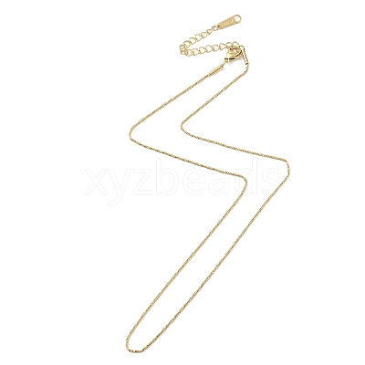 Ion Plating(IP) 304 Stainless Steel Round Snake Chain Necklace for Men Women X-NJEW-M200-11G-1