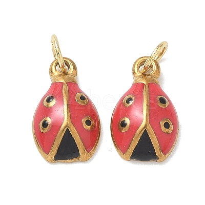 304 Stainless Steel Enamel Pendants STAS-K330-11G-1