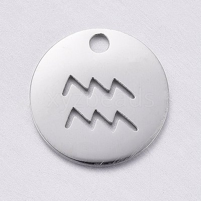 Non-Tarnish 304 Stainless Steel Charms STAS-F246-01D-1