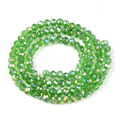 Electroplate Glass Beads Strands EGLA-A044-T3mm-B11-1