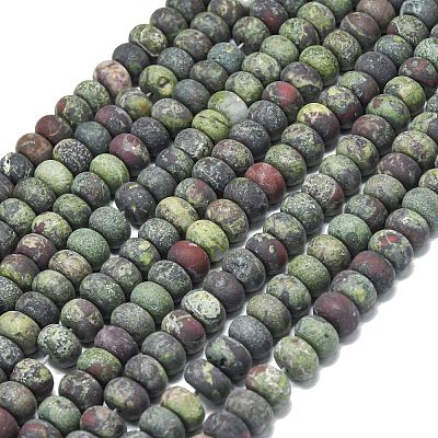 Natural Dragon Blood Beads Strands G-P575-A14-8x5mm-1