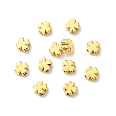 SHEGRACE Brass Clover Beads XGRPCU725-301G-1