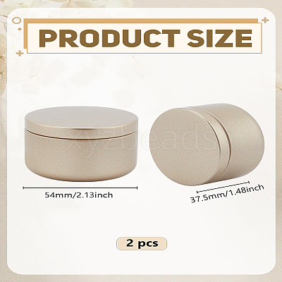 2Pcs Aluminum Candle Bottle CON-LP0001-60-1