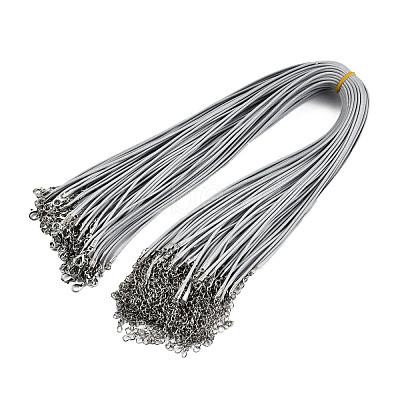 Waxed Cotton Cord Necklace Making MAK-S034-015-1