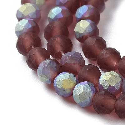 Imitation Jade Glass Beads Strands EGLA-A034-T3mm-MB13-1