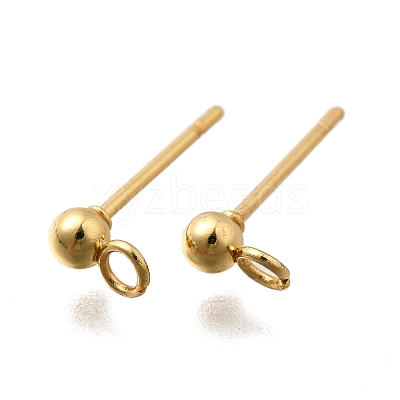 201 Stainless Steel Stud Earring Findings STAS-R156-01G-02-1