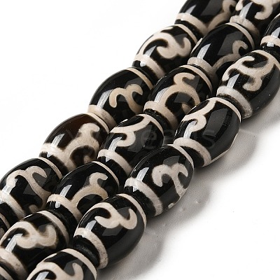 Tibetan Style dZi Beads Strands G-F726-A05-1