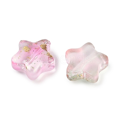 Transparent Spray Painted Glass Beads X1-GLAA-NH0003-01-1