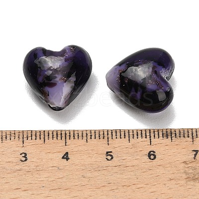 Handmade Gold Sand Lampwork Beads LA-T031-01A-1