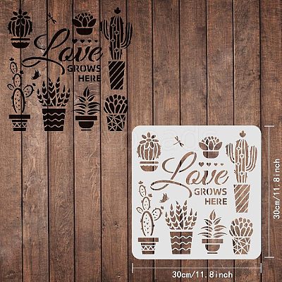 Plastic Reusable Drawing Painting Stencils Templates DIY-WH0172-461-1