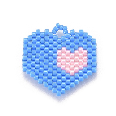 MIYUKI & TOHO Handmade Japanese Seed Beads Pendants SEED-A029-EC03-1