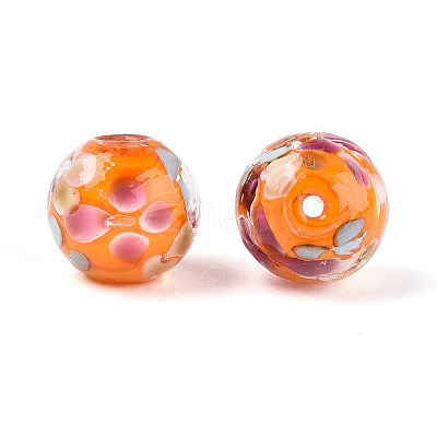 Handmade Lampwork Beads Strands LAMP-T007-04M-1