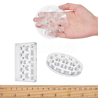 Transparent Plastic Tattoo Ink Cup Holder MRMJ-PH0001-31-1