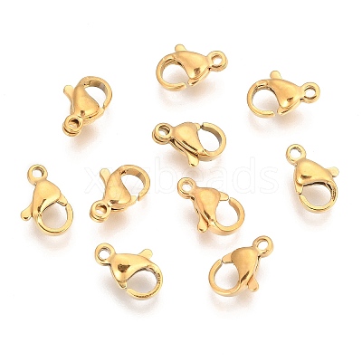 304 Stainless Steel Lobster Claw Clasps LS-STAS-T040-PJ212-10-1